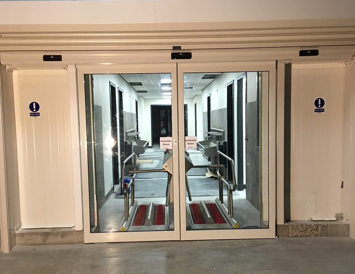 Sliding Door and Fire Shutter Installation Complete Bi-Parting Sliding Door